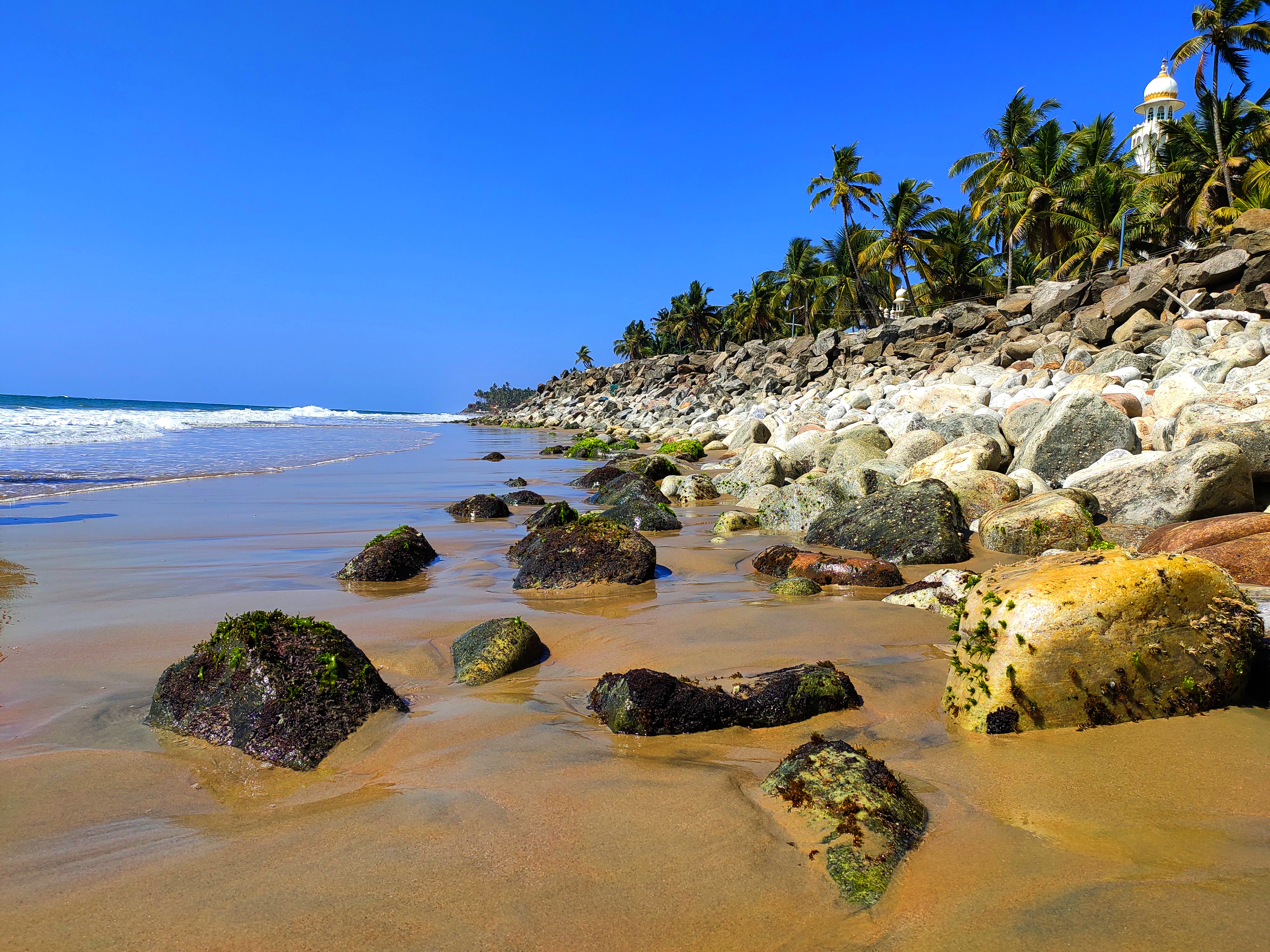 Beautiful Odayam Beach, Varkala